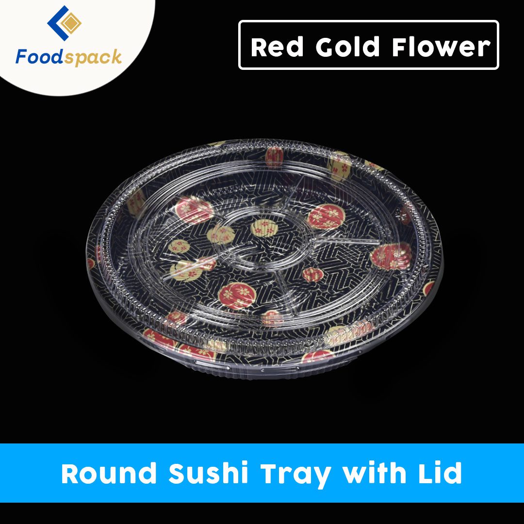 Sushi-Tray-Design-Red-Gold-Flower