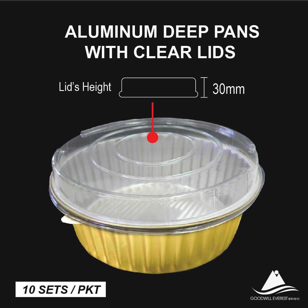 Aluminum Pan With PET Lid-06