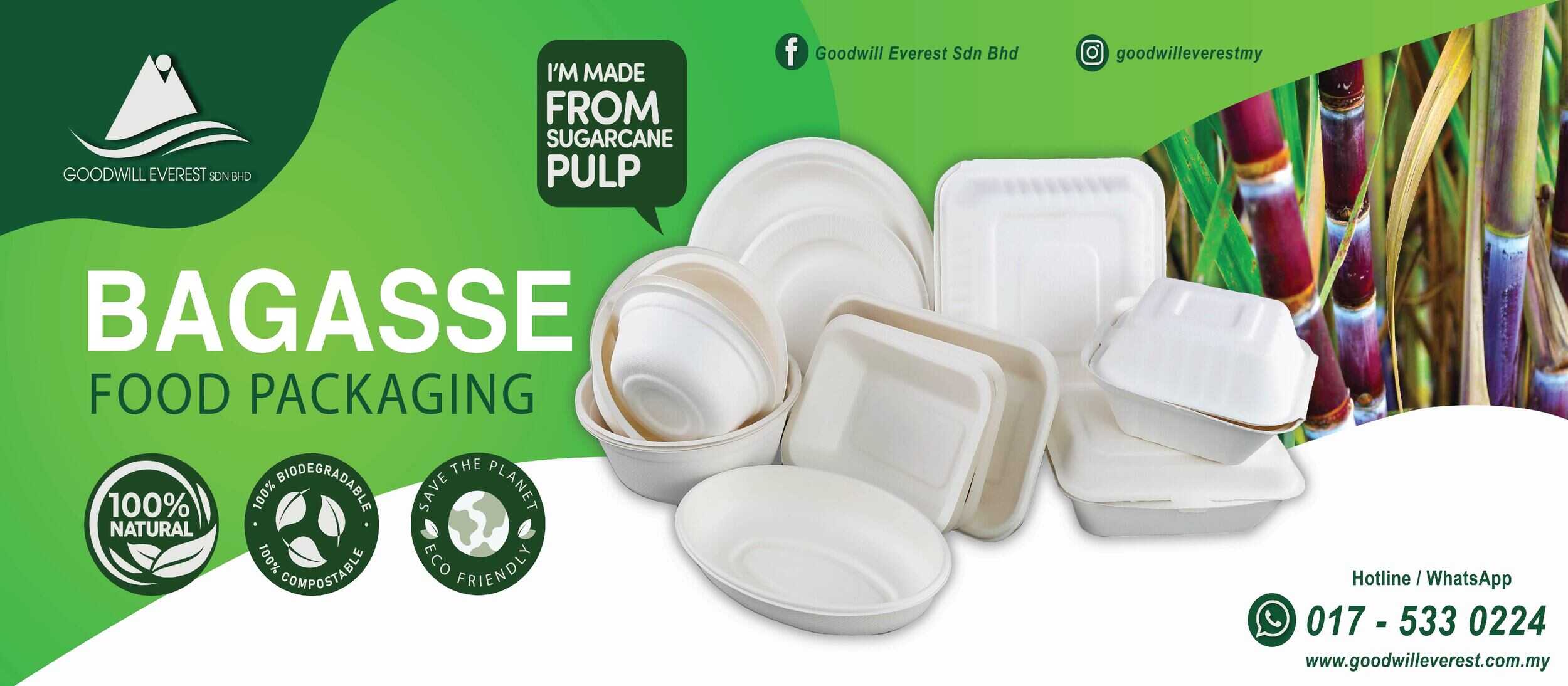 50pcs Disposable Biodegradable Plate Malaysia, Selangor, Kuala